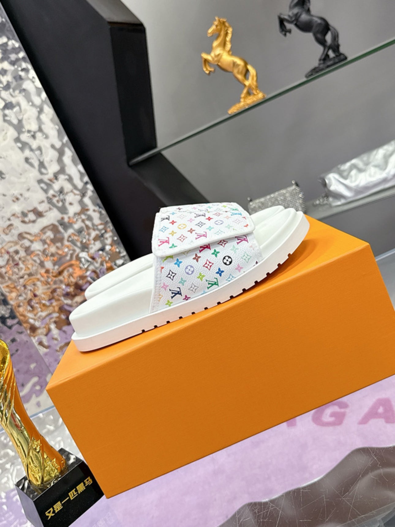 Louis Vuitton x Takashi Murakami Pool Pillow Flat Comfort Mules