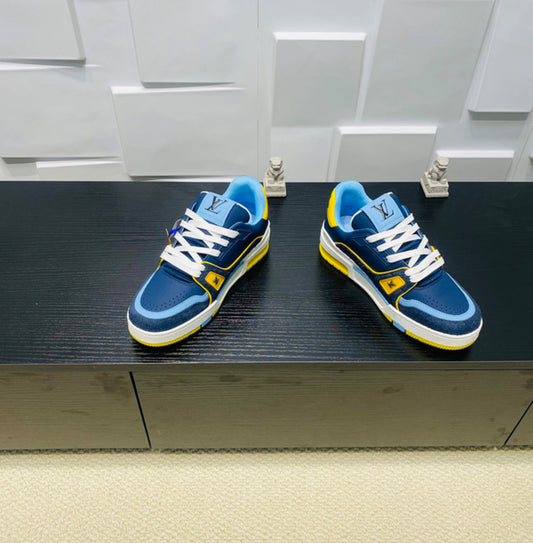 Louis Vuitton Trainer 'BLUE CALF LEATHER”
