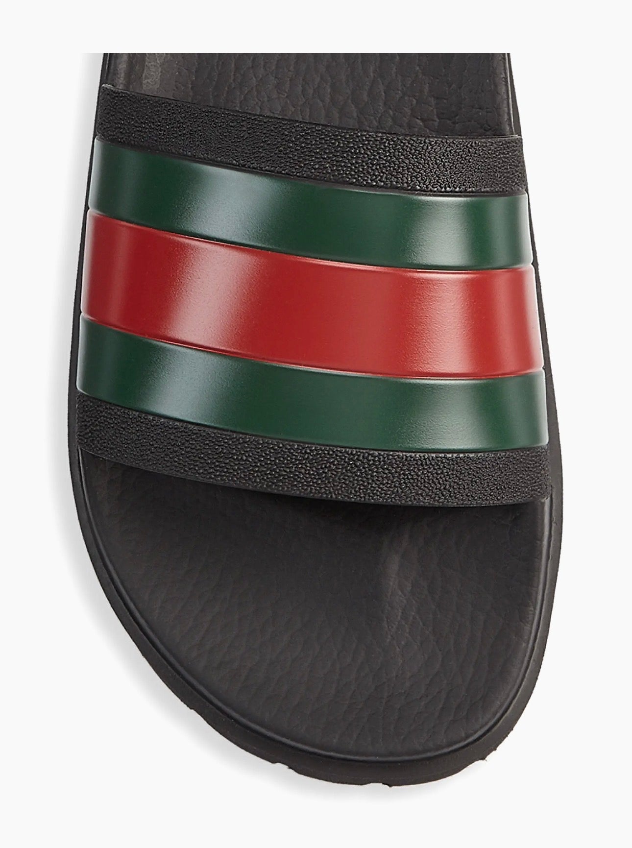 Gucci Men's Web Slide Sandals Black