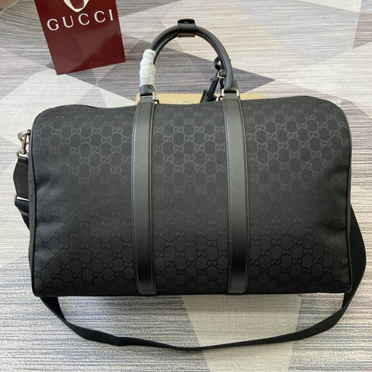 Gucci GG Black large duffle bag in black GG Supreme
