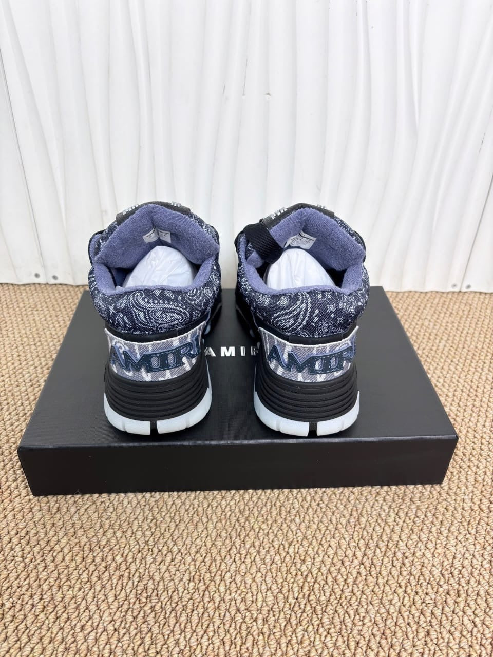 AMIRI MA-1 bandana-jacquard sneakers