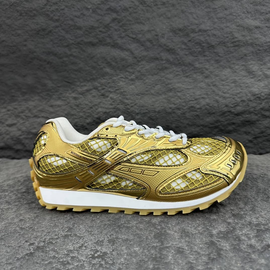 Orbit Sneaker "White/Metallic Gold" / “Orbit Mud Green”