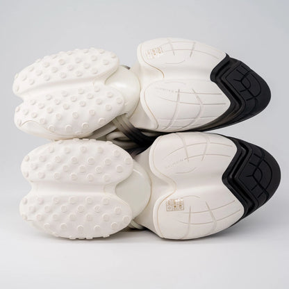 Balmain Unicorn Black White Spray Gradient Sneakers Neoprene