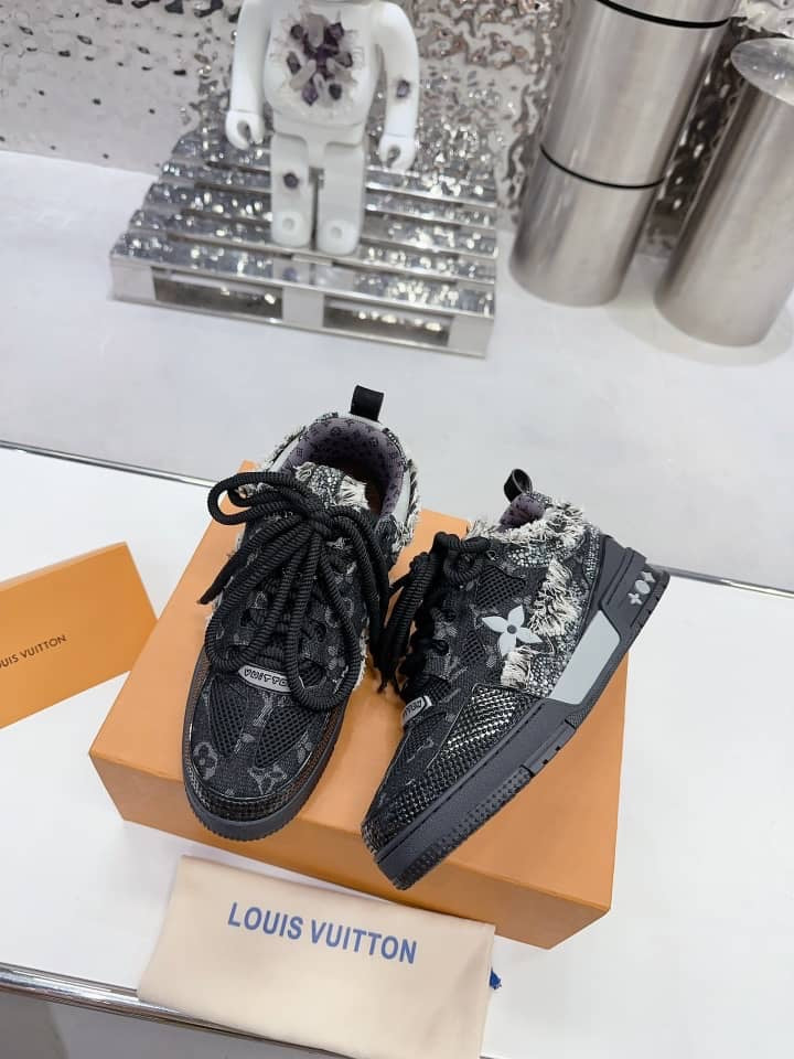 Louis Vuitton LV Skate Sneaker in 'Black Swarovski Monogram'