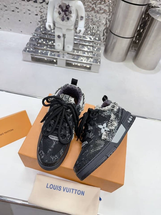 Louis Vuitton LV Skate Sneaker in 'Black Swarovski Monogram'