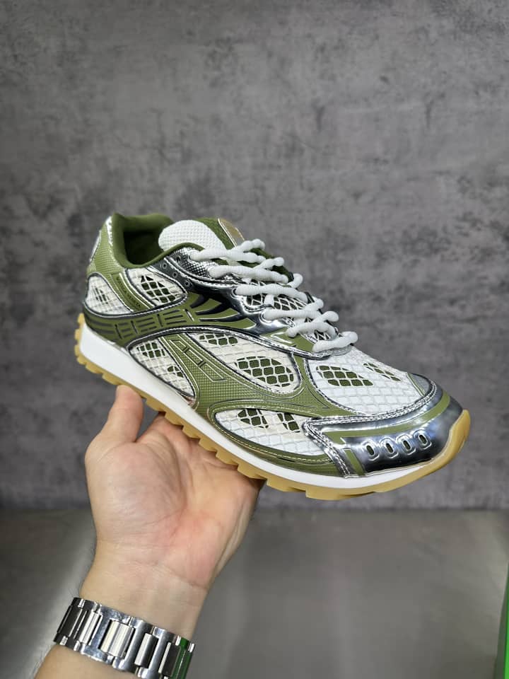 Orbit Sneaker "White/Metallic Gold" / “Orbit Mud Green”