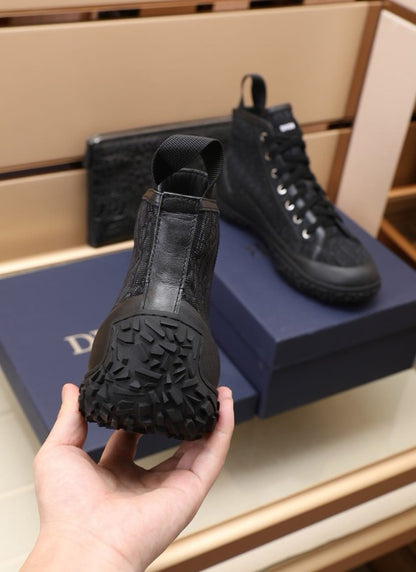Dior B28 Diorizon Ankle Boot 'Dior Oblique - Black