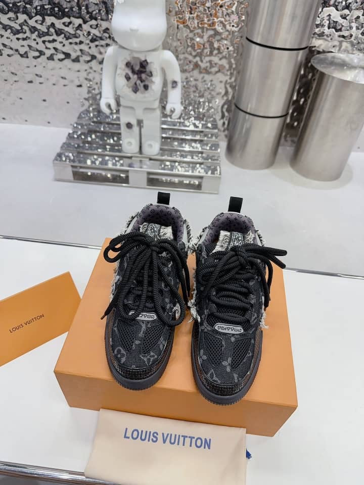 Louis Vuitton LV Skate Sneaker in 'Black Swarovski Monogram'