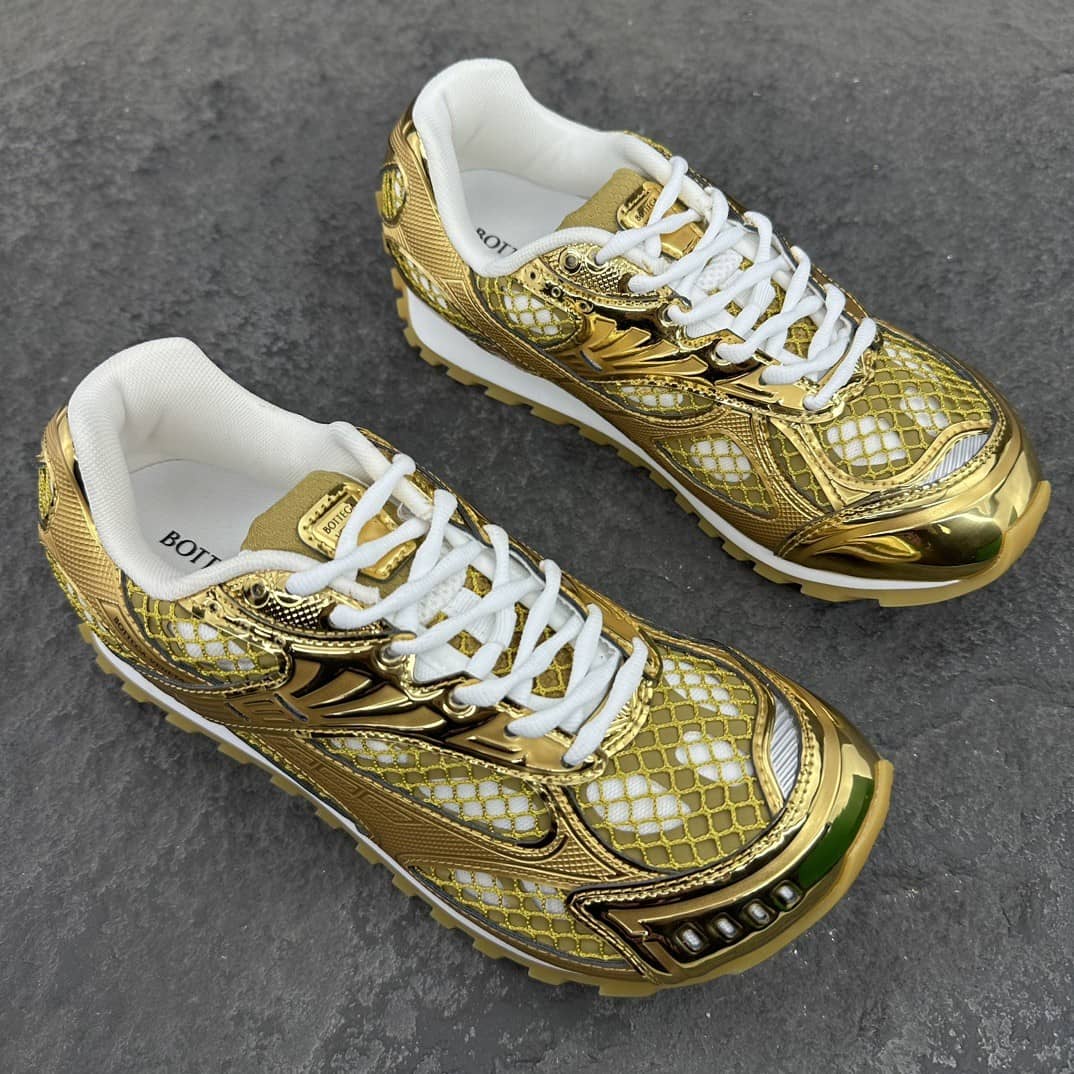 Orbit Sneaker "White/Metallic Gold" / “Orbit Mud Green”