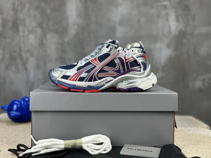 Balenciaga Runner Gradient sneakers in navy blue, red, and grey