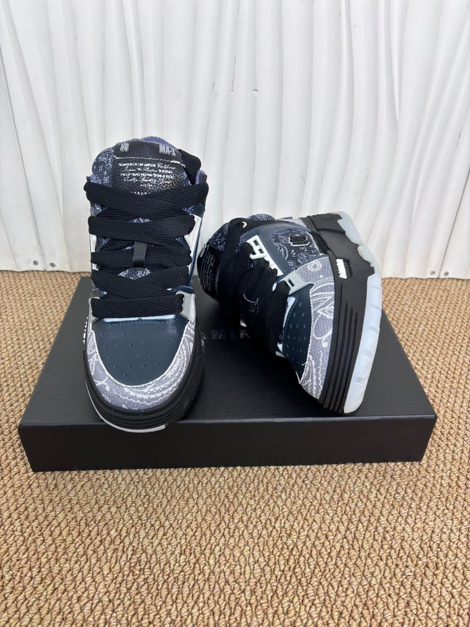 AMIRI MA-1 bandana-jacquard sneakers