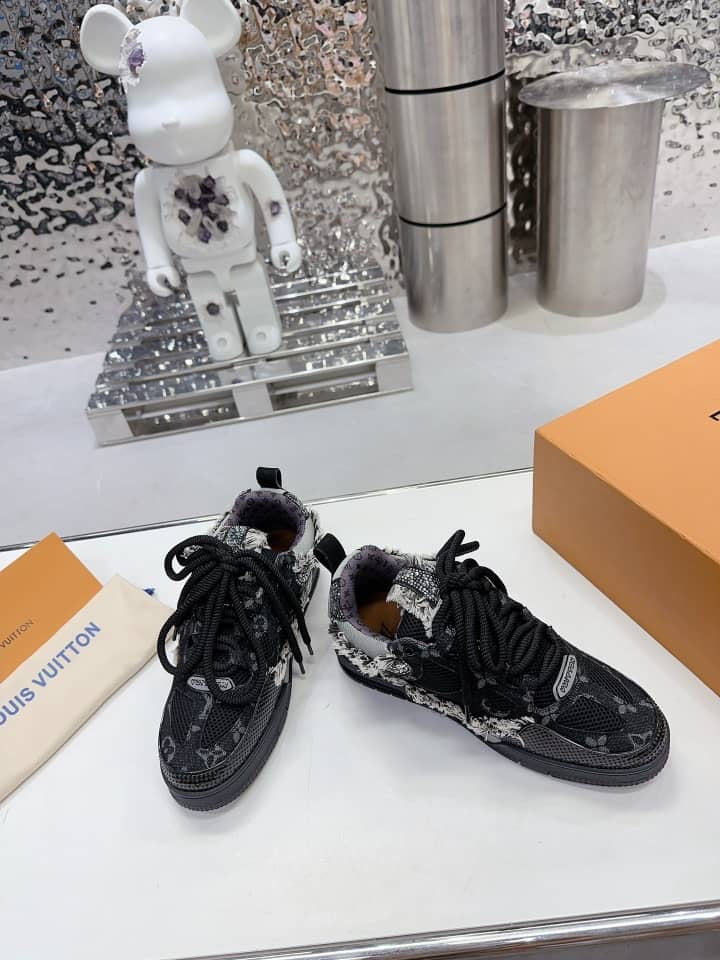 Louis Vuitton LV Skate Sneaker in 'Black Swarovski Monogram'