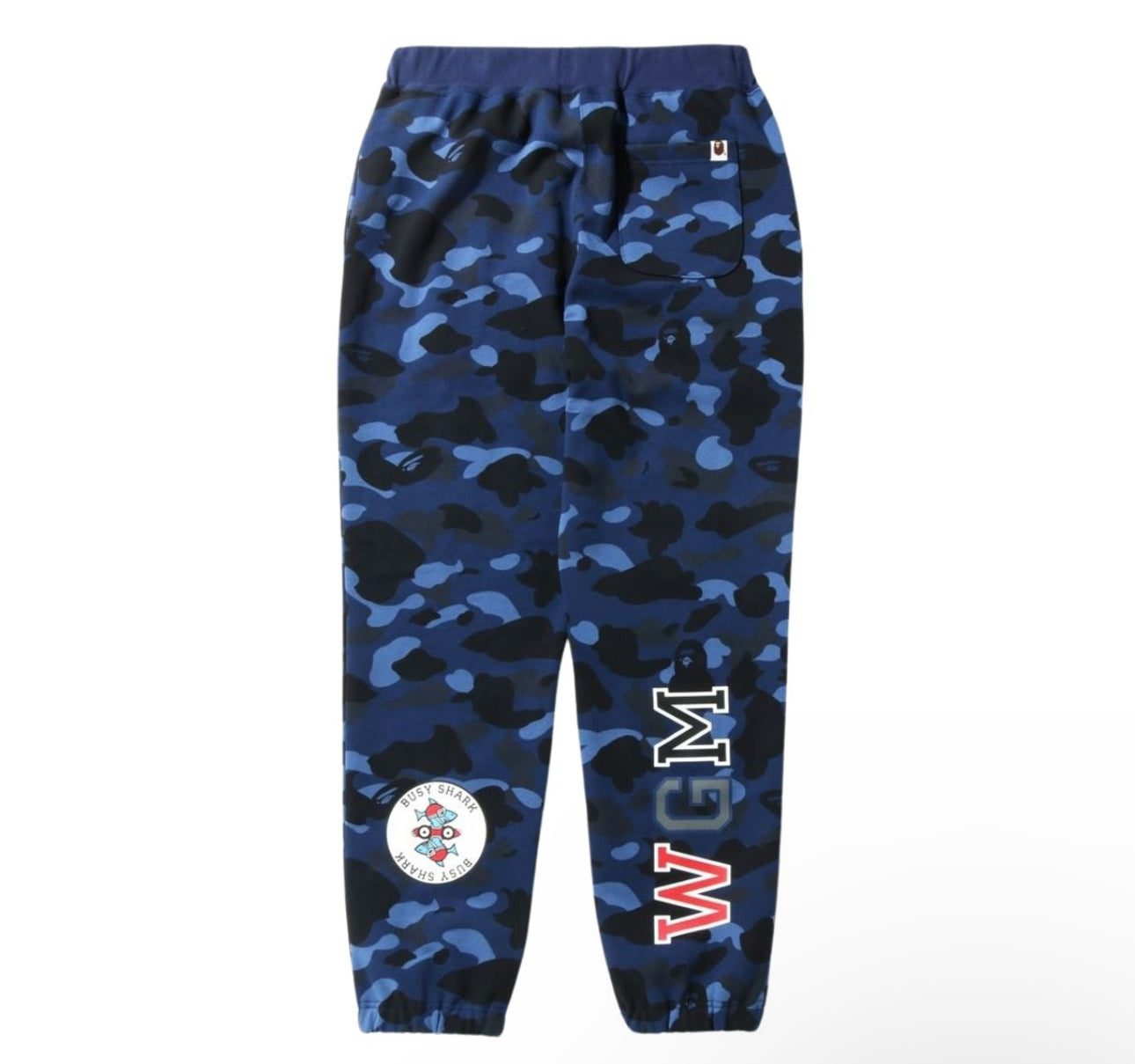 A Bathing Ape (BAPE) 1st Camo Shark Sweatpants (GREEN,YELLOW,RED,BLUE,BLACK)