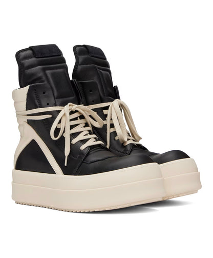 RICK OWENS
Black & Off-White Tower Mega Bumper
Geobasket Sneakers