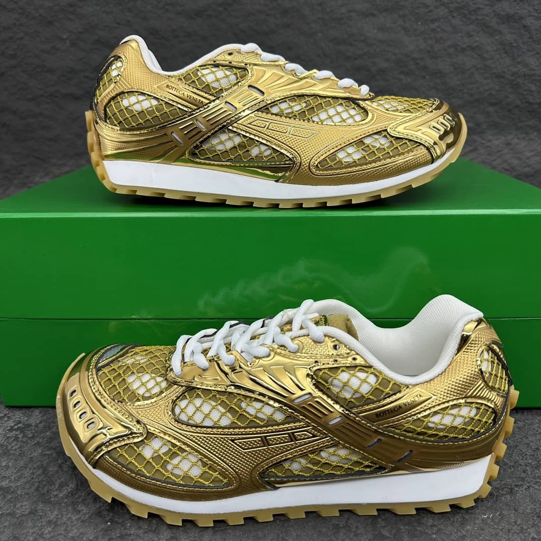 Orbit Sneaker "White/Metallic Gold" / “Orbit Mud Green”