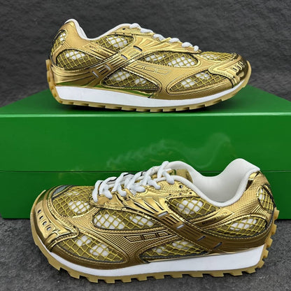 Orbit Sneaker "White/Metallic Gold" / “Orbit Mud Green”