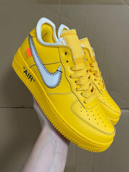 Nike Air Force 1 Low Off-White University Gold Metallic Silver
