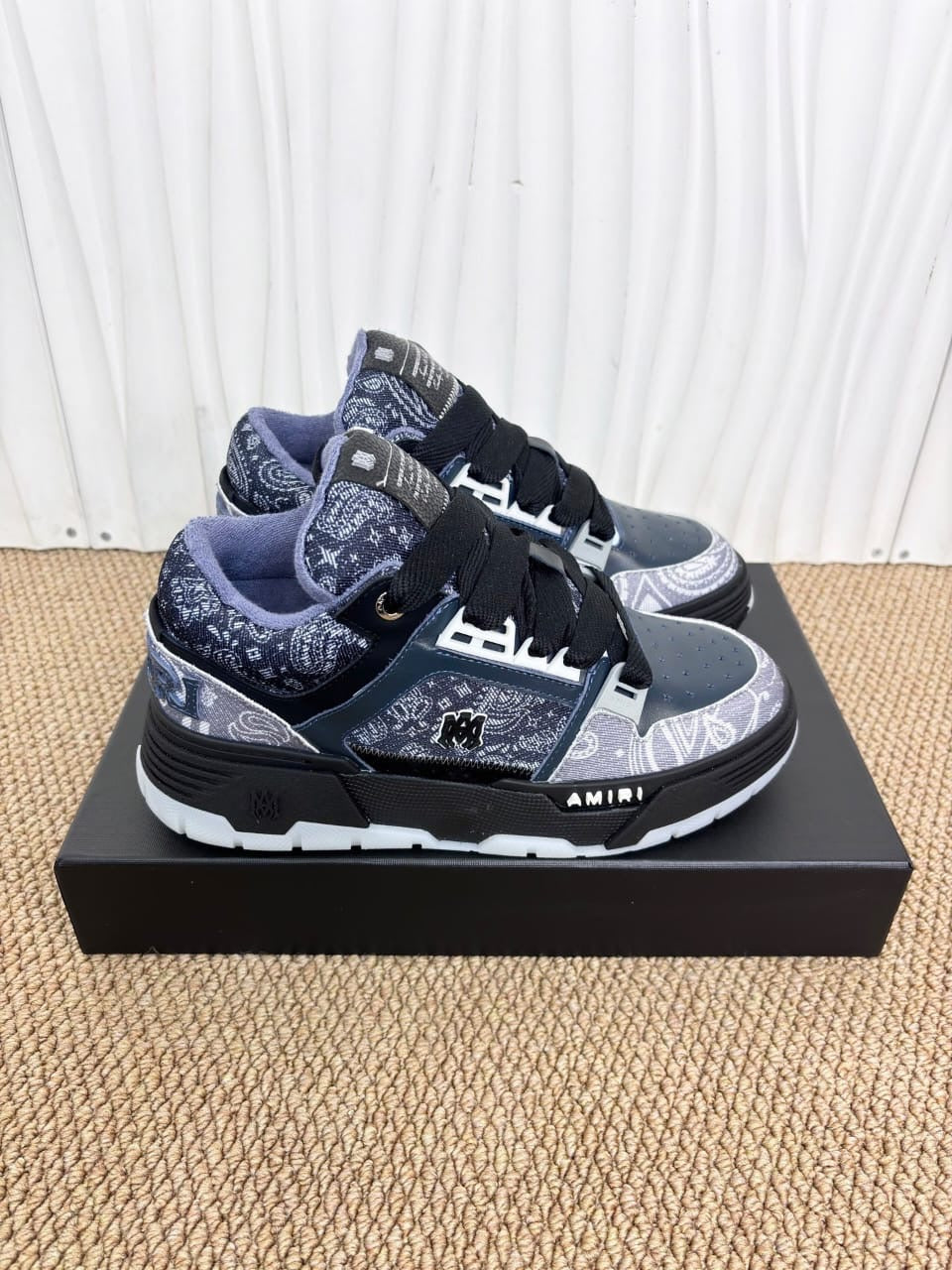 AMIRI MA-1 bandana-jacquard sneakers