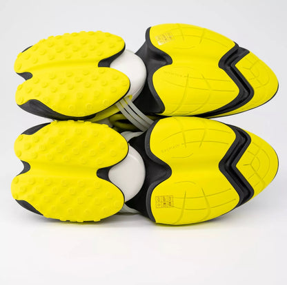 Balmain Unicorn Green Black Yellow Sneakers Neoprene