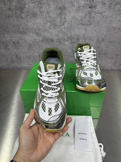 Orbit Sneaker "White/Metallic Gold" / “Orbit Mud Green”