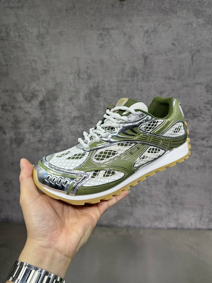 Orbit Sneaker "White/Metallic Gold" / “Orbit Mud Green”
