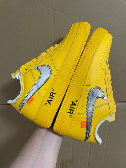 Nike Air Force 1 Low Off-White University Gold Metallic Silver