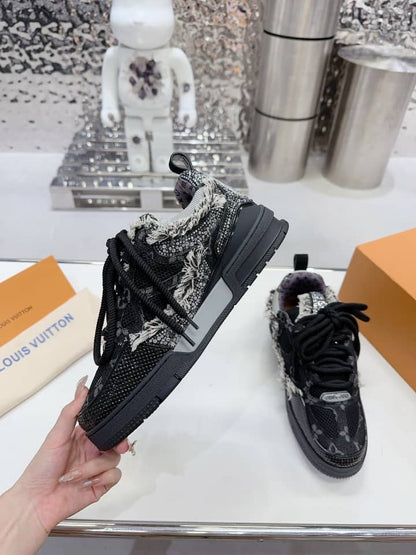 Louis Vuitton LV Skate Sneaker in 'Black Swarovski Monogram'