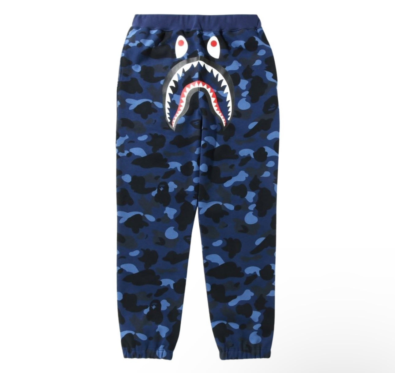 A Bathing Ape (BAPE) 1st Camo Shark Sweatpants (GREEN,YELLOW,RED,BLUE,BLACK)