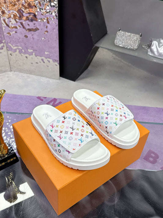 Louis Vuitton x Takashi Murakami Pool Pillow Flat Comfort Mules