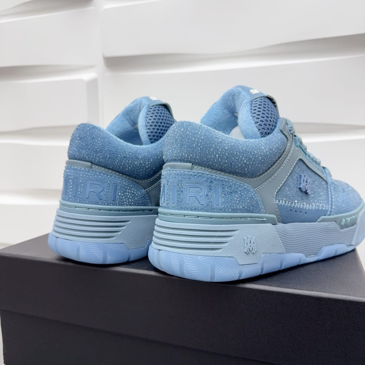 AMIRI CRYSTAL MA-1 - Ashley Blue