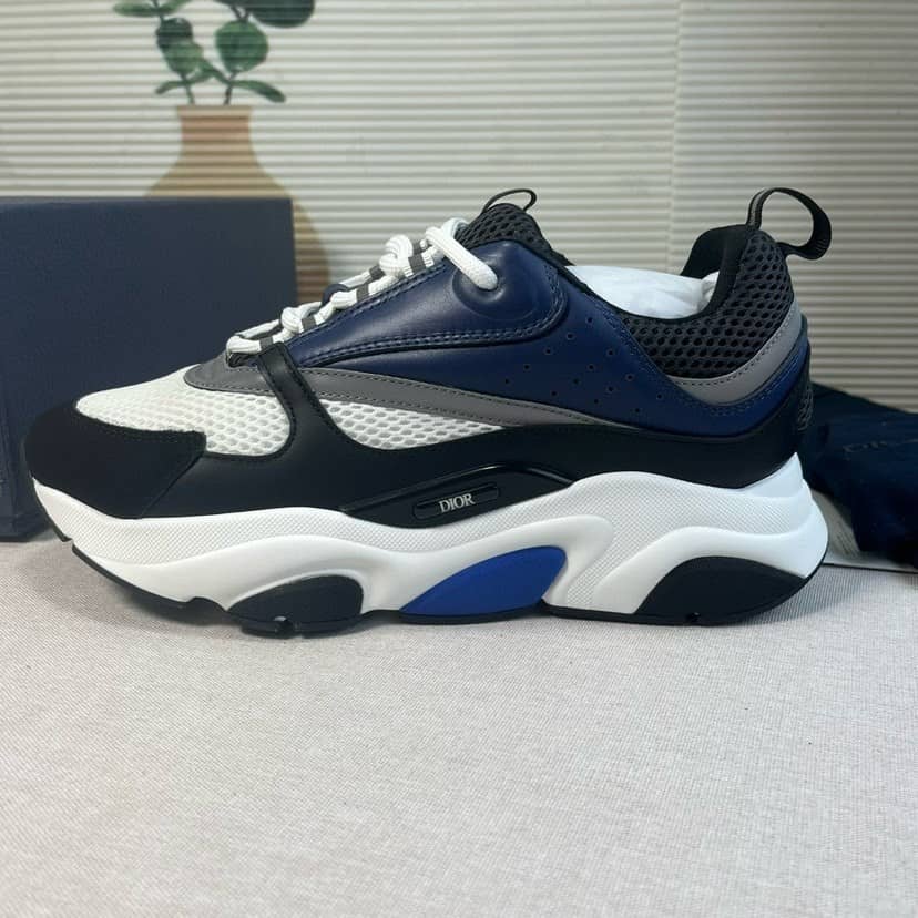Dior B22 Navy White Black Trainer