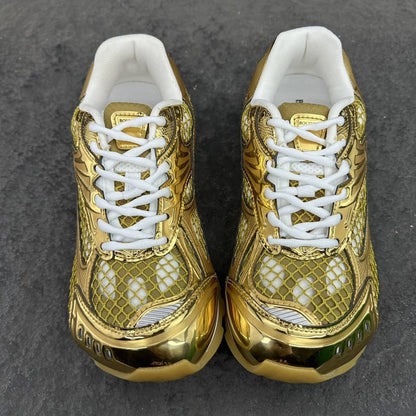 Orbit Sneaker "White/Metallic Gold" / “Orbit Mud Green”