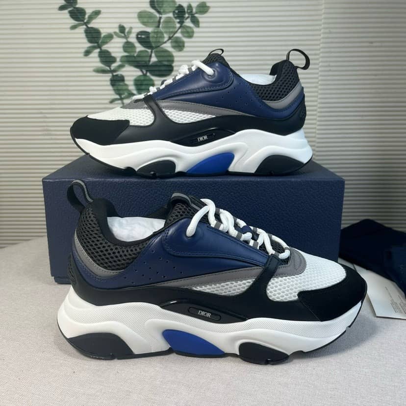Dior B22 Navy White Black Trainer