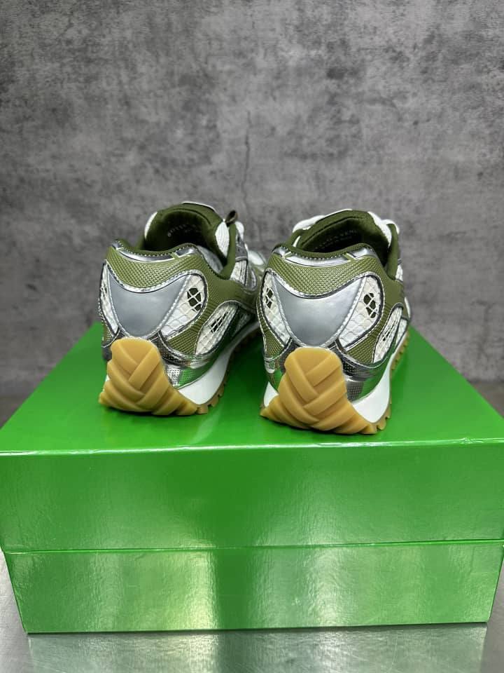 Orbit Sneaker "White/Metallic Gold" / “Orbit Mud Green”