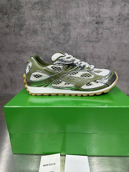 Orbit Sneaker "White/Metallic Gold" / “Orbit Mud Green”