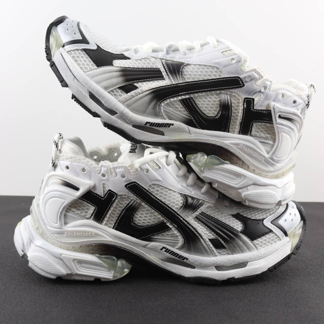 Balenciaga Runner sneakers in a white and black gradient