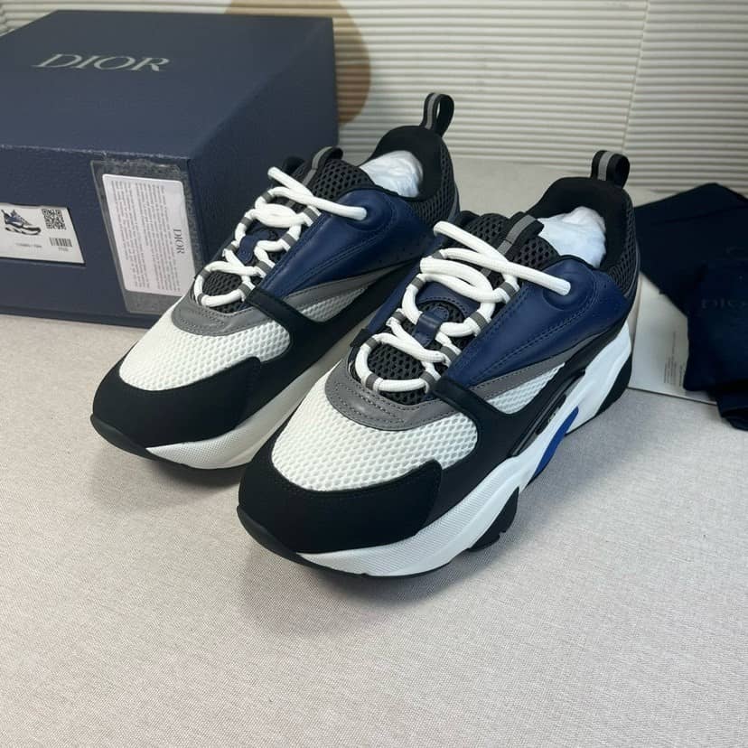 Dior B22 Navy White Black Trainer