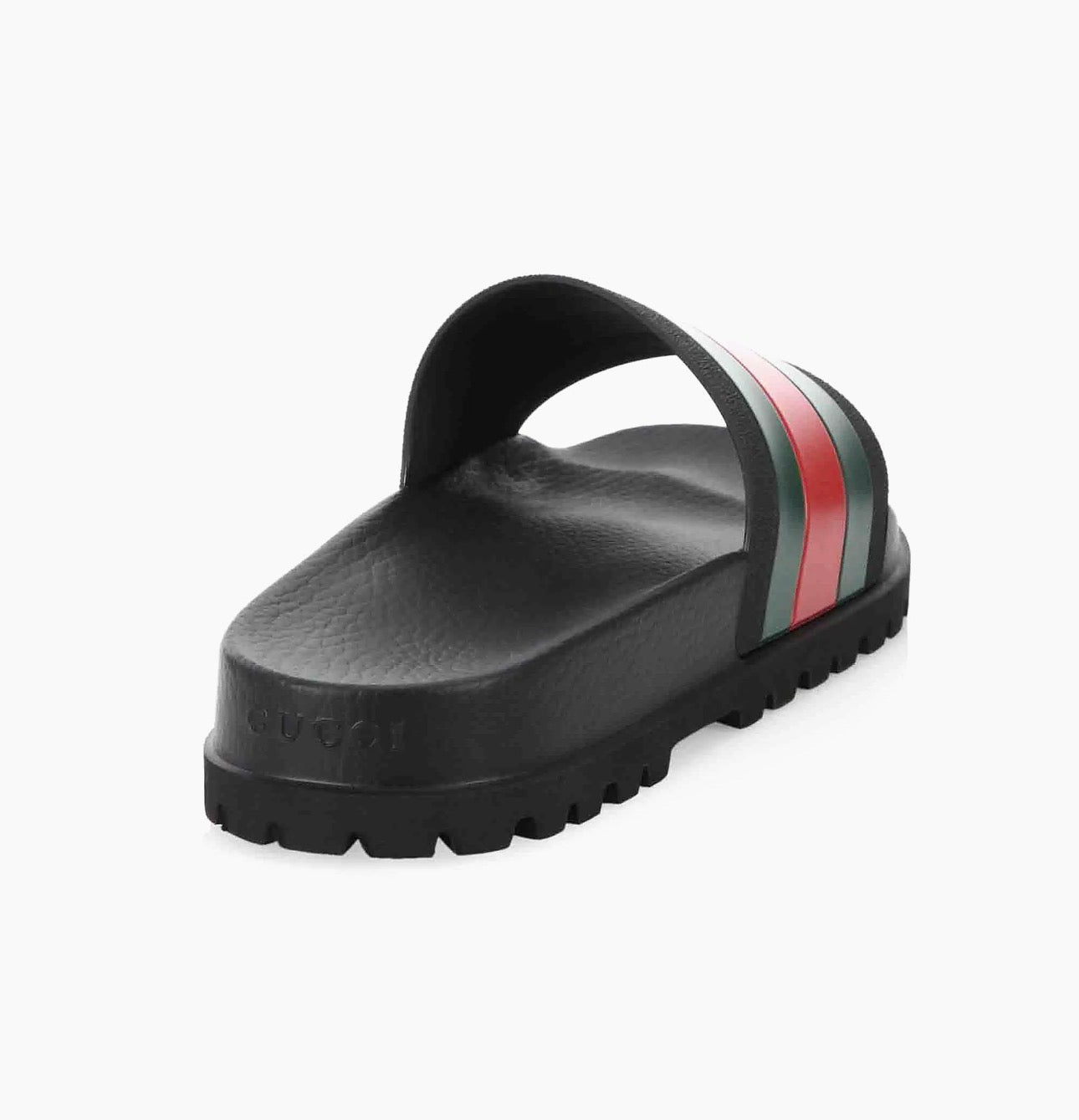 Gucci Men's Web Slide Sandals Black
