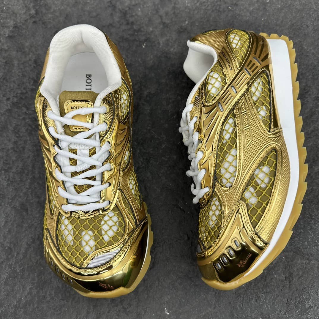 Orbit Sneaker "White/Metallic Gold" / “Orbit Mud Green”
