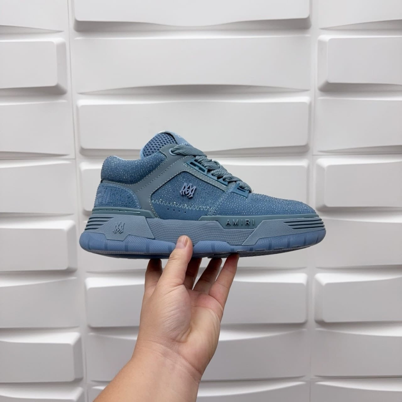 AMIRI CRYSTAL MA-1 - Ashley Blue