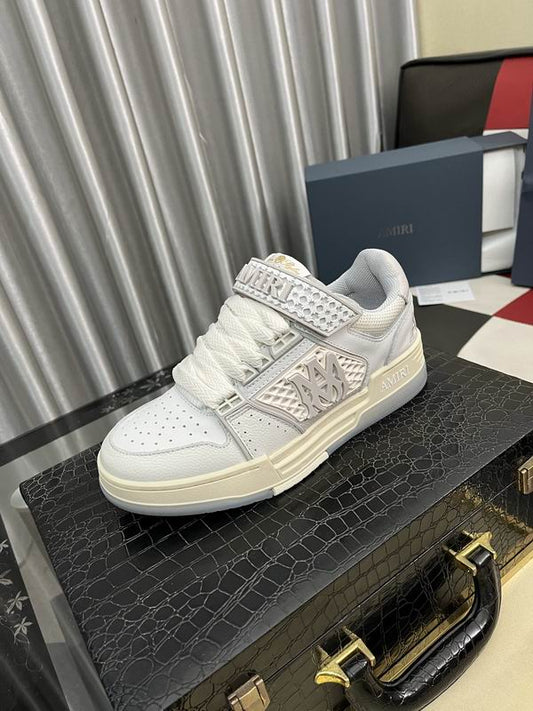 AMIRI MA Skyline Sneakers in Alabaster/White