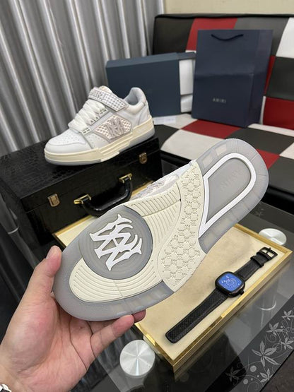AMIRI MA Skyline Sneakers in Alabaster/White