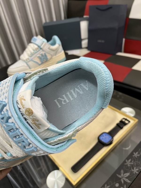 AMIRI White & Blue MA Skyline Sneakers