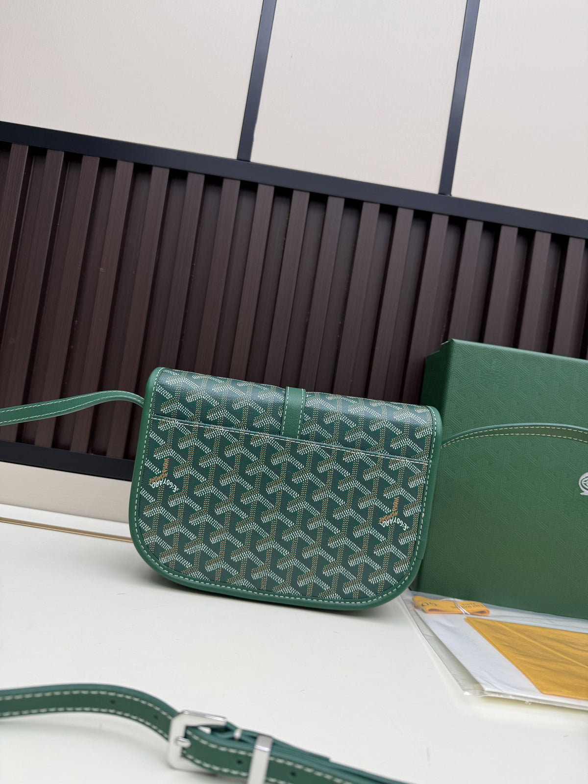 Goyard Belvedere PM Messenger Bag – Green