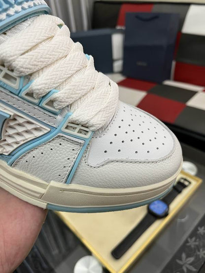 AMIRI White & Blue MA Skyline Sneakers