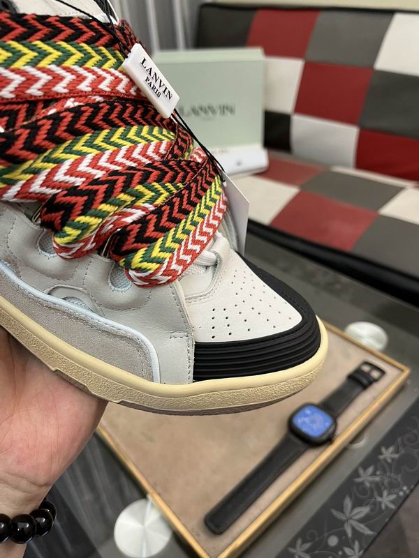 Lanvin Leather Curb Sneakers