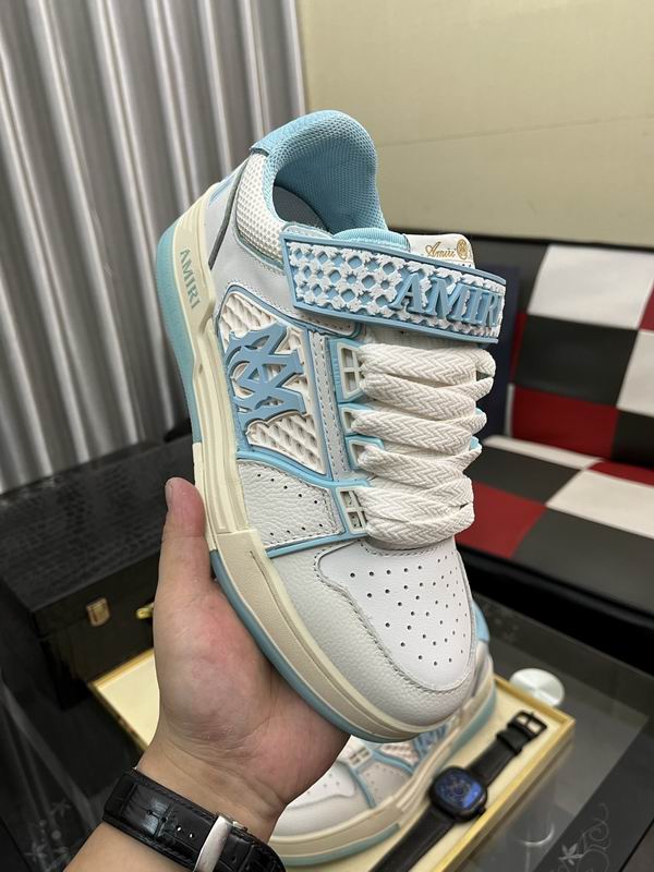 AMIRI White & Blue MA Skyline Sneakers