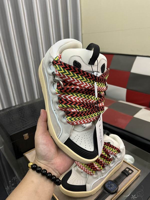 Lanvin Leather Curb Sneakers