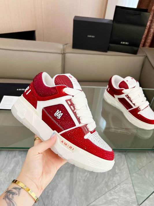 Amiri Crystal MA-1 Red White